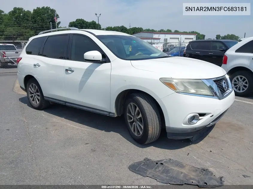 2015 Nissan Pathfinder Platinum/S/Sl/Sv VIN: 5N1AR2MN3FC683181 Lot: 45331290