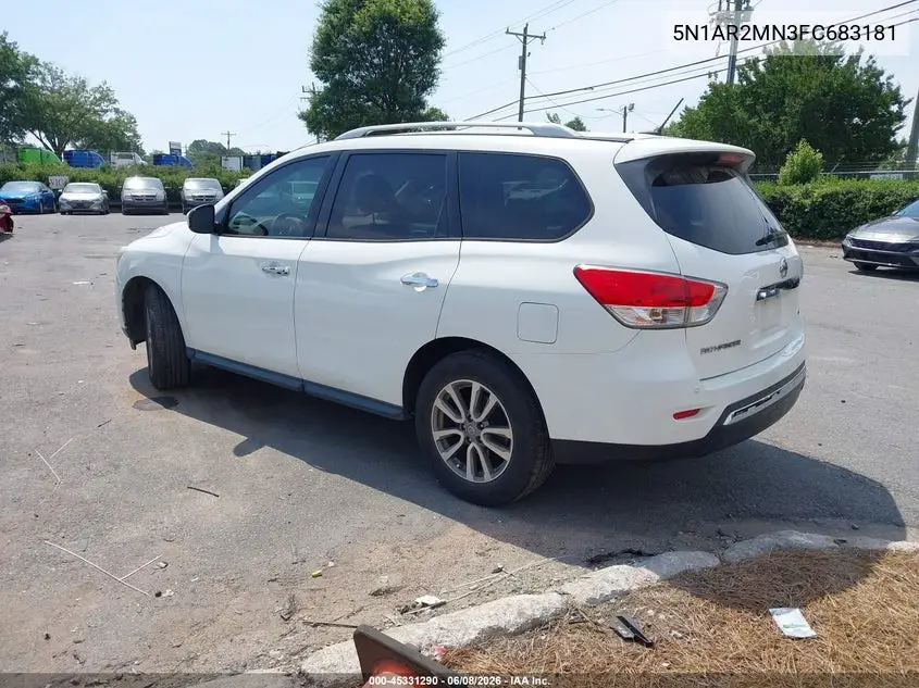 2015 Nissan Pathfinder Platinum/S/Sl/Sv VIN: 5N1AR2MN3FC683181 Lot: 45331290