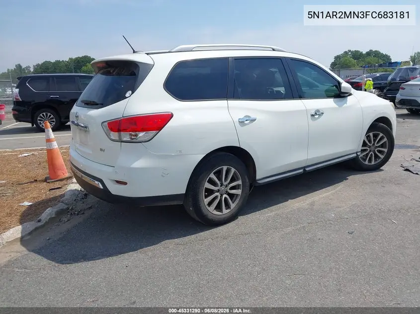 2015 Nissan Pathfinder Platinum/S/Sl/Sv VIN: 5N1AR2MN3FC683181 Lot: 45331290