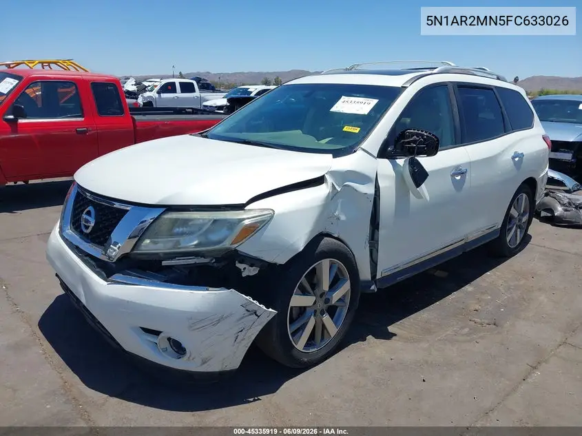 2015 Nissan Pathfinder Platinum VIN: 5N1AR2MN5FC633026 Lot: 45335919
