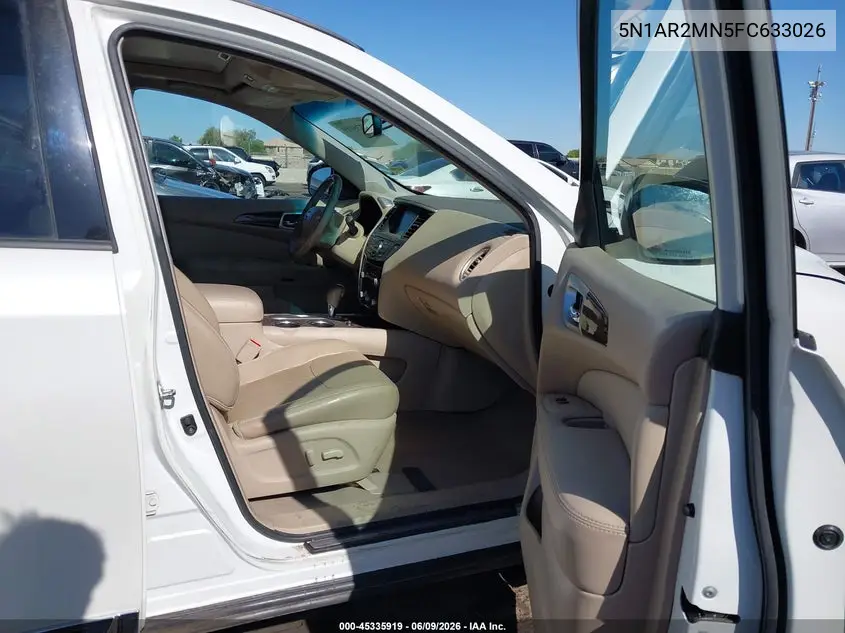 2015 Nissan Pathfinder Platinum VIN: 5N1AR2MN5FC633026 Lot: 45335919