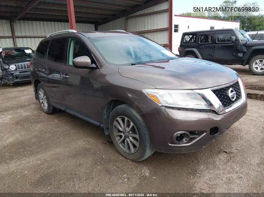 2015 Nissan Pathfinder Sv VIN: 5N1AR2MM7FC699830 Lot: 45351863