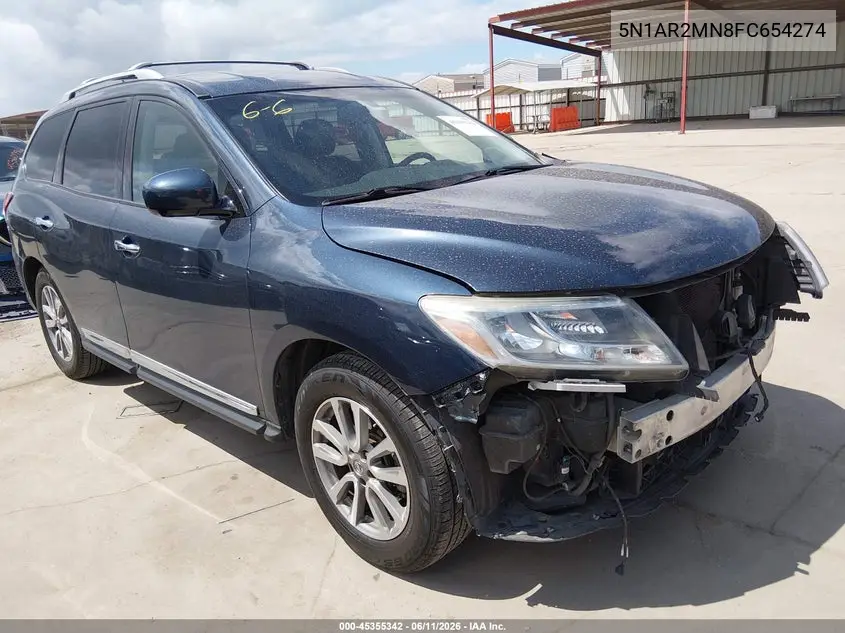 2015 Nissan Pathfinder Platinum/S/Sl/Sv VIN: 5N1AR2MN8FC654274 Lot: 45355342