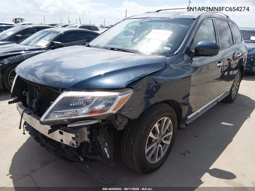 2015 Nissan Pathfinder Platinum/S/Sl/Sv VIN: 5N1AR2MN8FC654274 Lot: 45355342