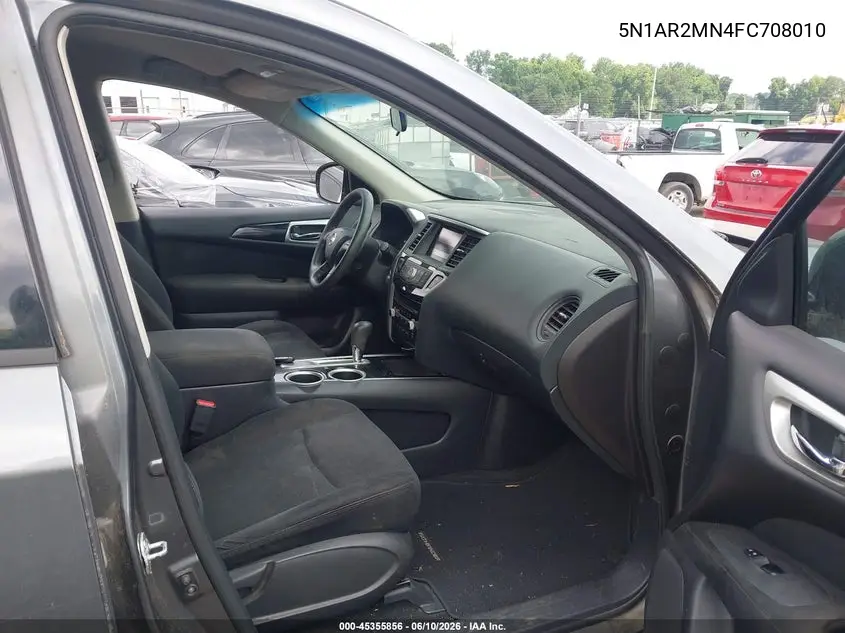 2015 Nissan Pathfinder S VIN: 5N1AR2MN4FC708010 Lot: 45355856