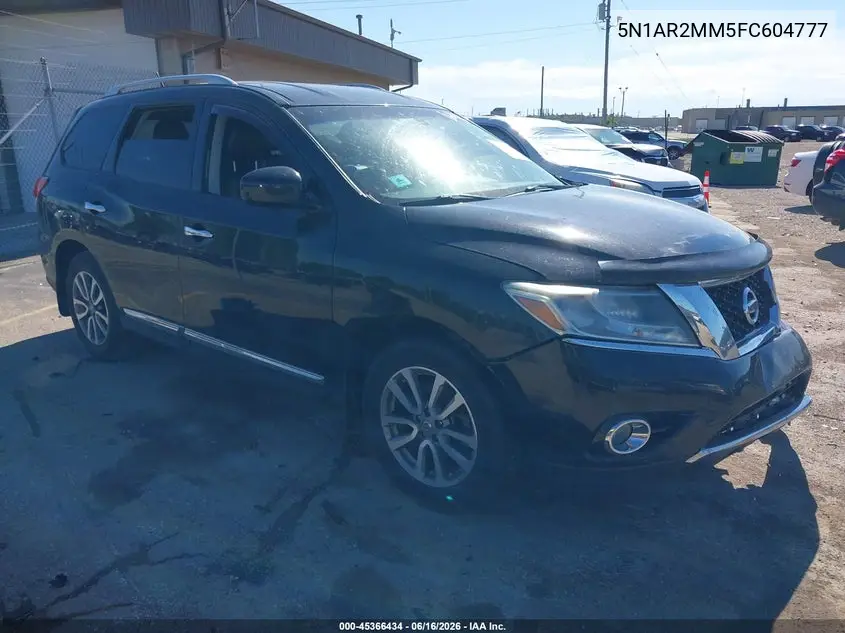 2015 Nissan Pathfinder Sl VIN: 5N1AR2MM5FC604777 Lot: 45366434