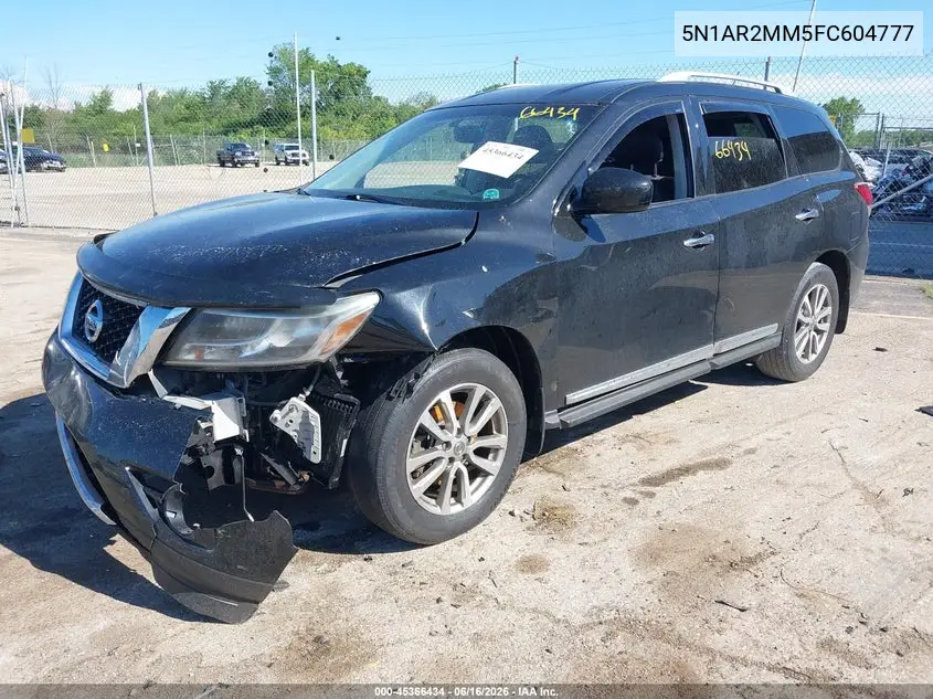 2015 Nissan Pathfinder Sl VIN: 5N1AR2MM5FC604777 Lot: 45366434