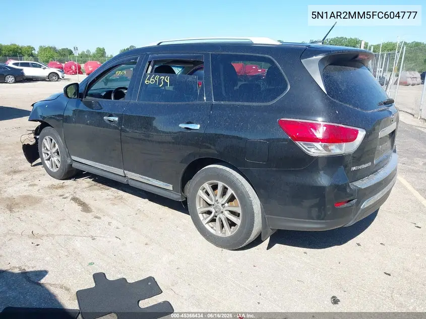 2015 Nissan Pathfinder Sl VIN: 5N1AR2MM5FC604777 Lot: 45366434