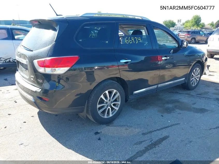 2015 Nissan Pathfinder Sl VIN: 5N1AR2MM5FC604777 Lot: 45366434