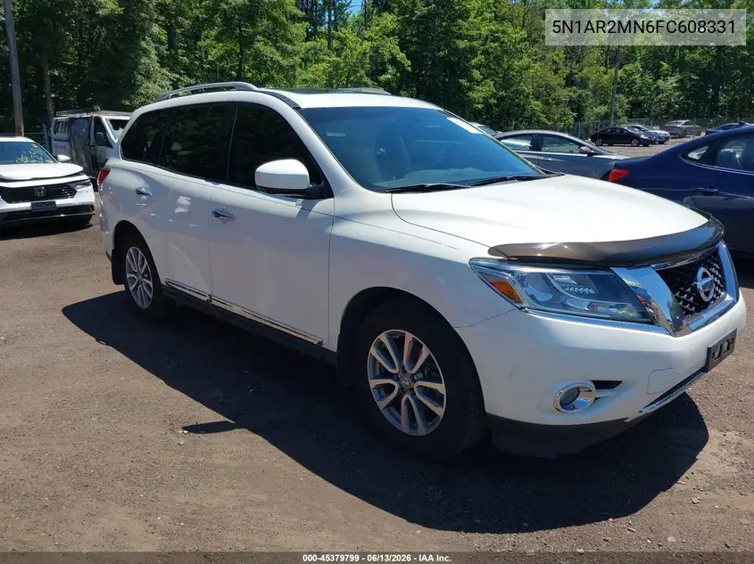 2015 Nissan Pathfinder Sl VIN: 5N1AR2MN6FC608331 Lot: 45379799