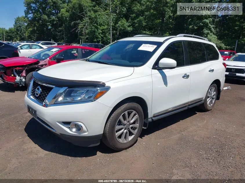 2015 Nissan Pathfinder Sl VIN: 5N1AR2MN6FC608331 Lot: 45379799