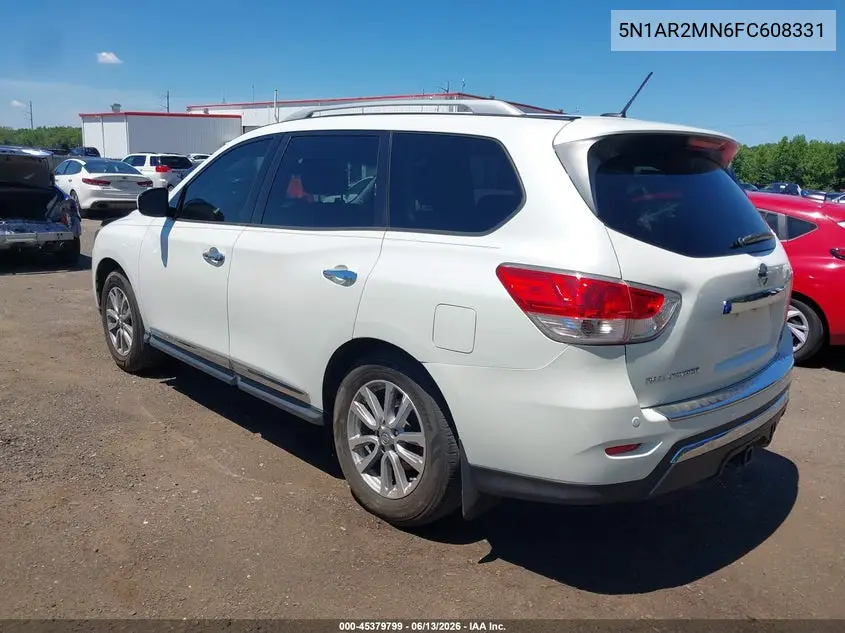 2015 Nissan Pathfinder Sl VIN: 5N1AR2MN6FC608331 Lot: 45379799
