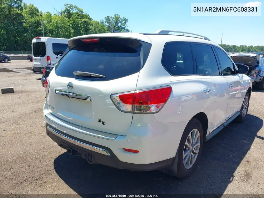 2015 Nissan Pathfinder Sl VIN: 5N1AR2MN6FC608331 Lot: 45379799