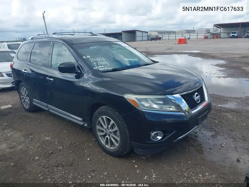 2015 Nissan Pathfinder Sl VIN: 5N1AR2MN1FC617633 Lot: 45399562
