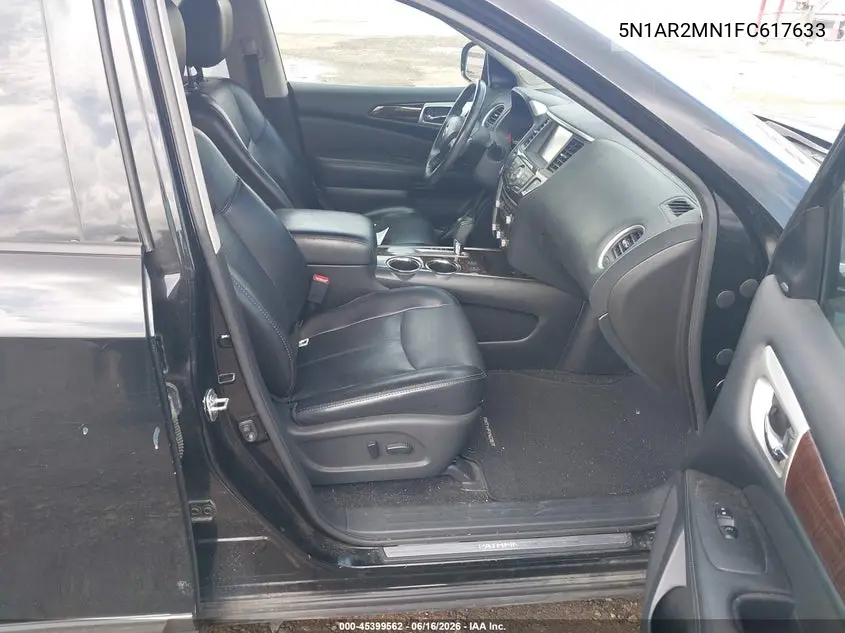 2015 Nissan Pathfinder Sl VIN: 5N1AR2MN1FC617633 Lot: 45399562