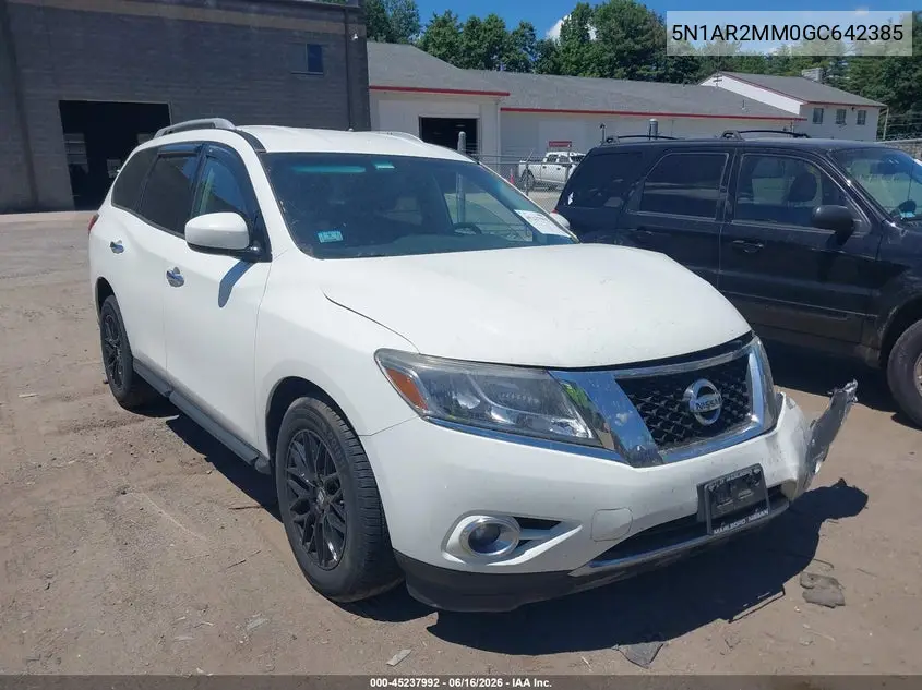 2016 Nissan Pathfinder Sv VIN: 5N1AR2MM0GC642385 Lot: 45237992