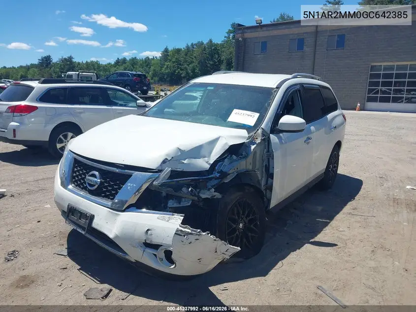 2016 Nissan Pathfinder Sv VIN: 5N1AR2MM0GC642385 Lot: 45237992