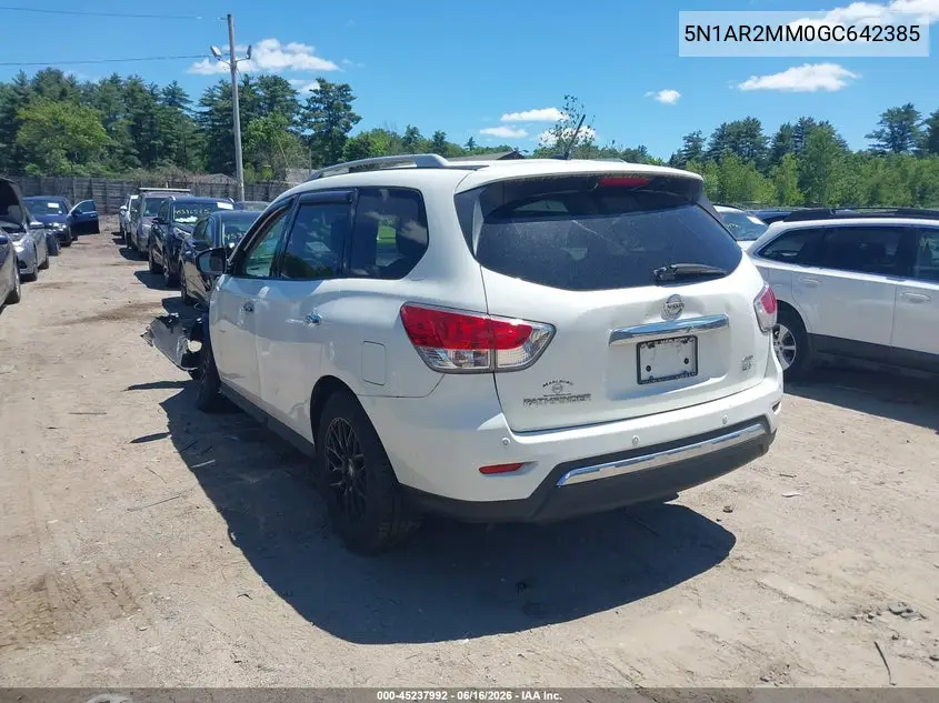 2016 Nissan Pathfinder Sv VIN: 5N1AR2MM0GC642385 Lot: 45237992