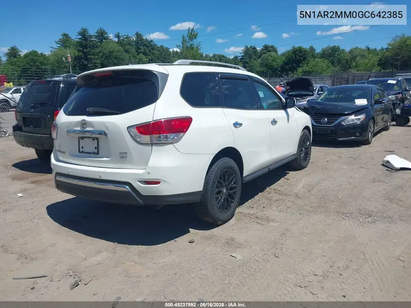 2016 Nissan Pathfinder Sv VIN: 5N1AR2MM0GC642385 Lot: 45237992