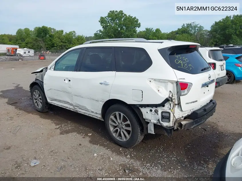 2016 Nissan Pathfinder S VIN: 5N1AR2MM1GC622324 Lot: 45300985