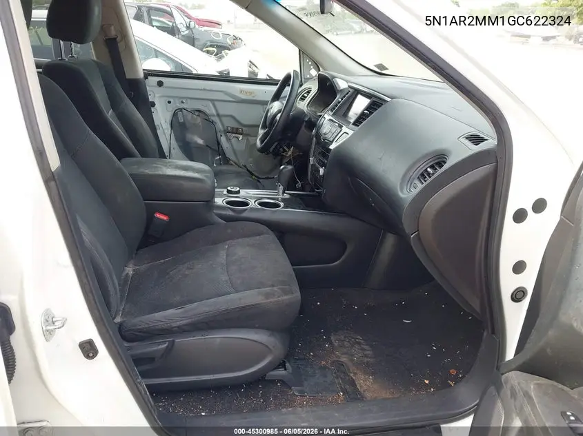 2016 Nissan Pathfinder S VIN: 5N1AR2MM1GC622324 Lot: 45300985