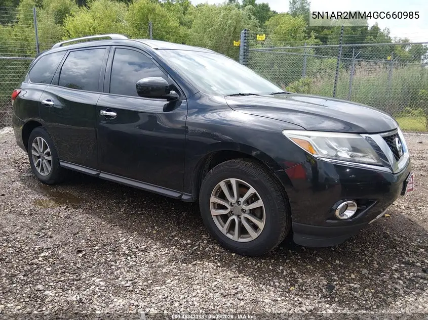2016 Nissan Pathfinder Platinum/S/Sl/Sv VIN: 5N1AR2MM4GC660985 Lot: 45343388