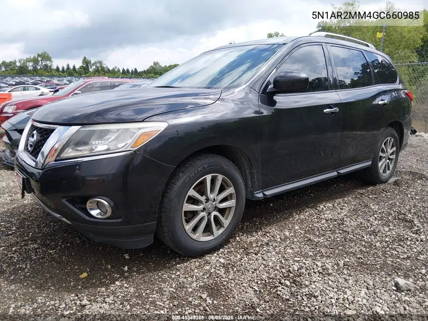 2016 Nissan Pathfinder Platinum/S/Sl/Sv VIN: 5N1AR2MM4GC660985 Lot: 45343388
