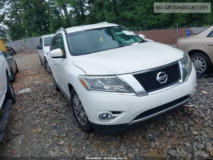 2016 Nissan Pathfinder Platinum/S/Sl/Sv VIN: 5N1AR2MN2GC611891 Lot: 45405628