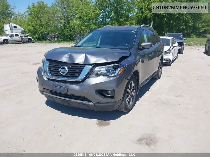 2017 Nissan Pathfinder Platinum/S/Sl/Sv VIN: 5N1DR2MM6HC697650 Lot: 12625516