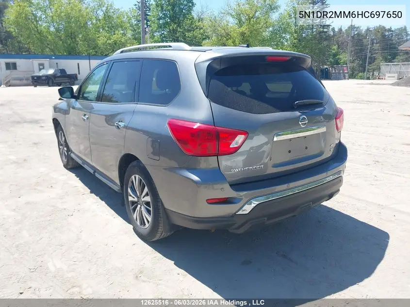 2017 Nissan Pathfinder Platinum/S/Sl/Sv VIN: 5N1DR2MM6HC697650 Lot: 12625516