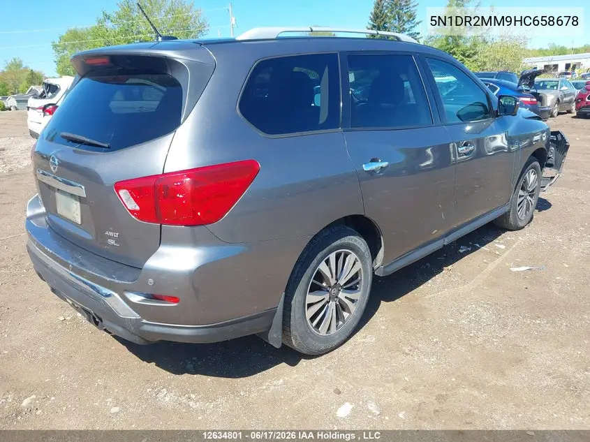 2017 Nissan Pathfinder Platinum/S/Sl/Sv VIN: 5N1DR2MM9HC658678 Lot: 12634801