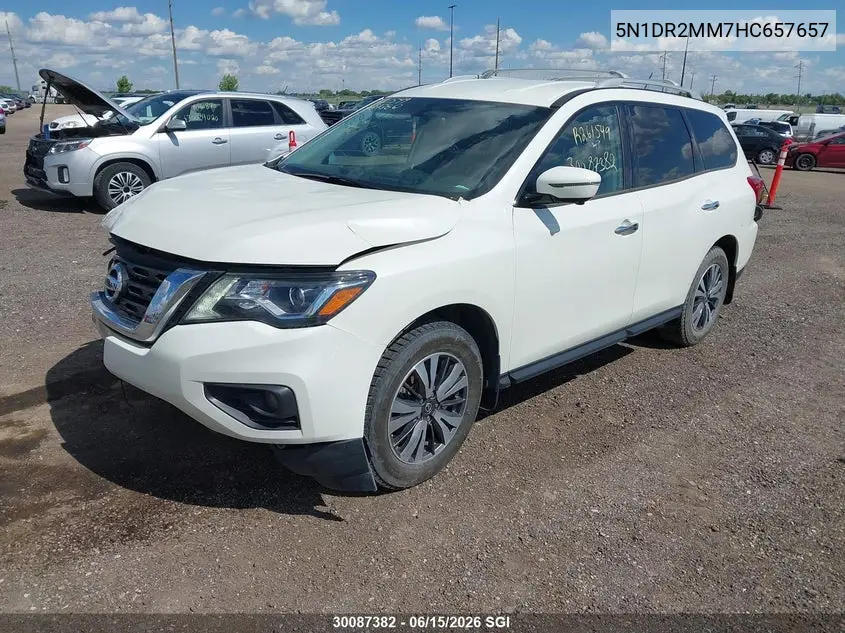 2017 Nissan Pathfinder S/Sv/Sl/Platinum VIN: 5N1DR2MM7HC657657 Lot: 30087382