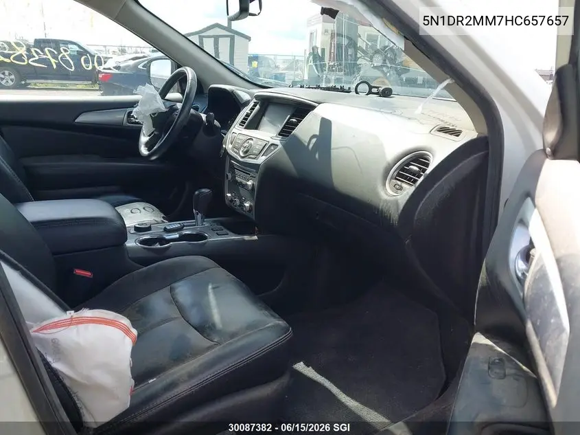 2017 Nissan Pathfinder S/Sv/Sl/Platinum VIN: 5N1DR2MM7HC657657 Lot: 30087382