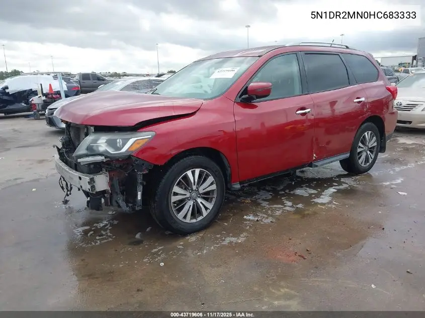 5N1DR2MN0HC683333 2017 Nissan Pathfinder S