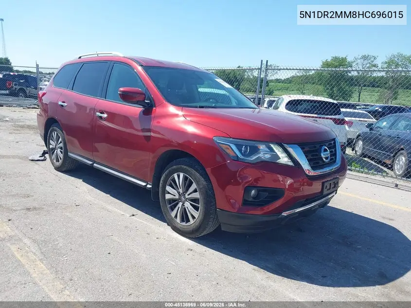2017 Nissan Pathfinder Sv VIN: 5N1DR2MM8HC696015 Lot: 45136969