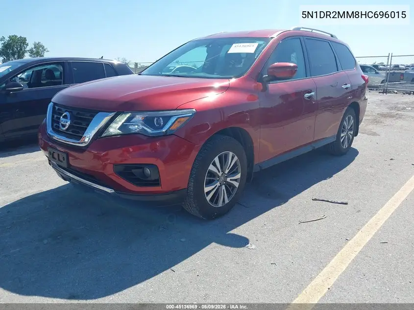 2017 Nissan Pathfinder Sv VIN: 5N1DR2MM8HC696015 Lot: 45136969