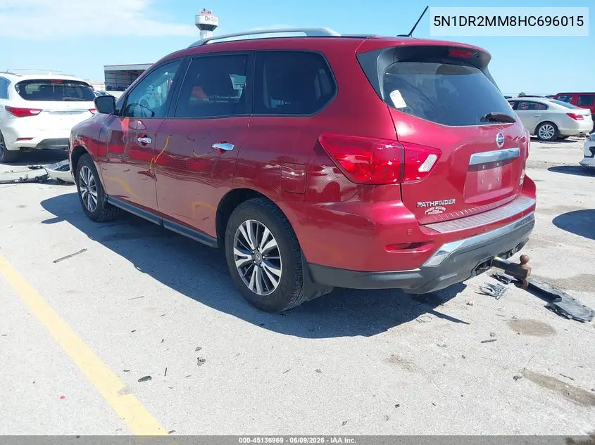 2017 Nissan Pathfinder Sv VIN: 5N1DR2MM8HC696015 Lot: 45136969