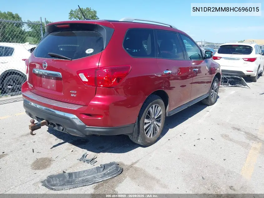 2017 Nissan Pathfinder Sv VIN: 5N1DR2MM8HC696015 Lot: 45136969