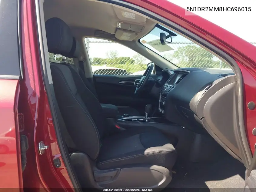 2017 Nissan Pathfinder Sv VIN: 5N1DR2MM8HC696015 Lot: 45136969