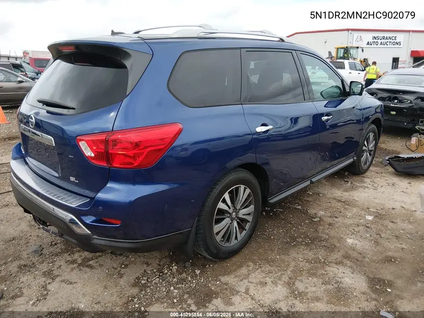 2017 Nissan Pathfinder Sl VIN: 5N1DR2MN2HC902079 Lot: 45295854