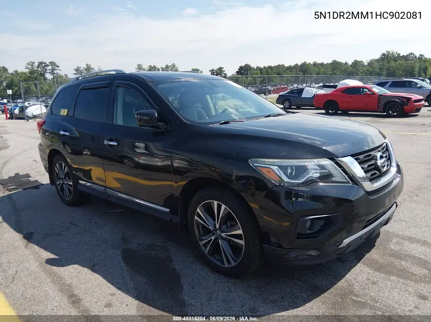 2017 Nissan Pathfinder Platinum VIN: 5N1DR2MM1HC902081 Lot: 45315204