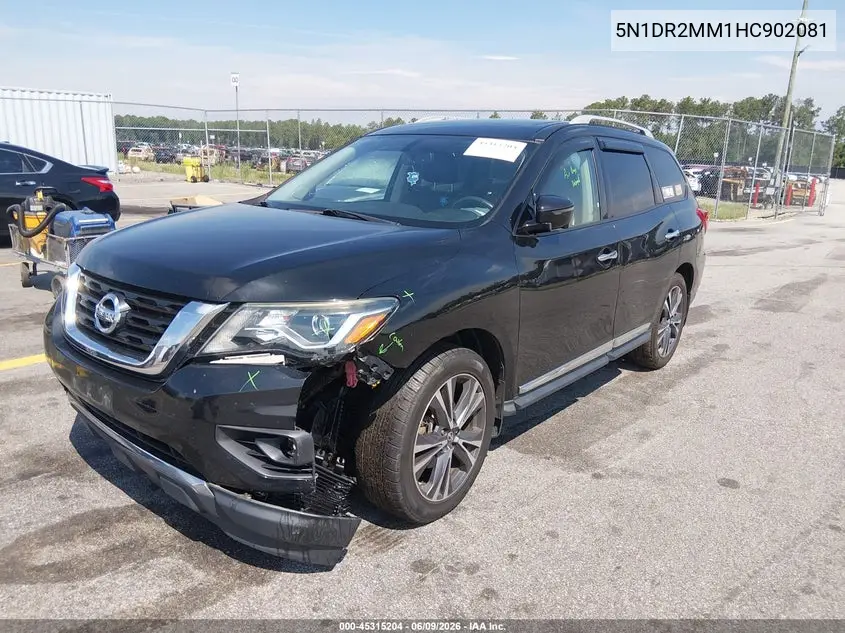 2017 Nissan Pathfinder Platinum VIN: 5N1DR2MM1HC902081 Lot: 45315204