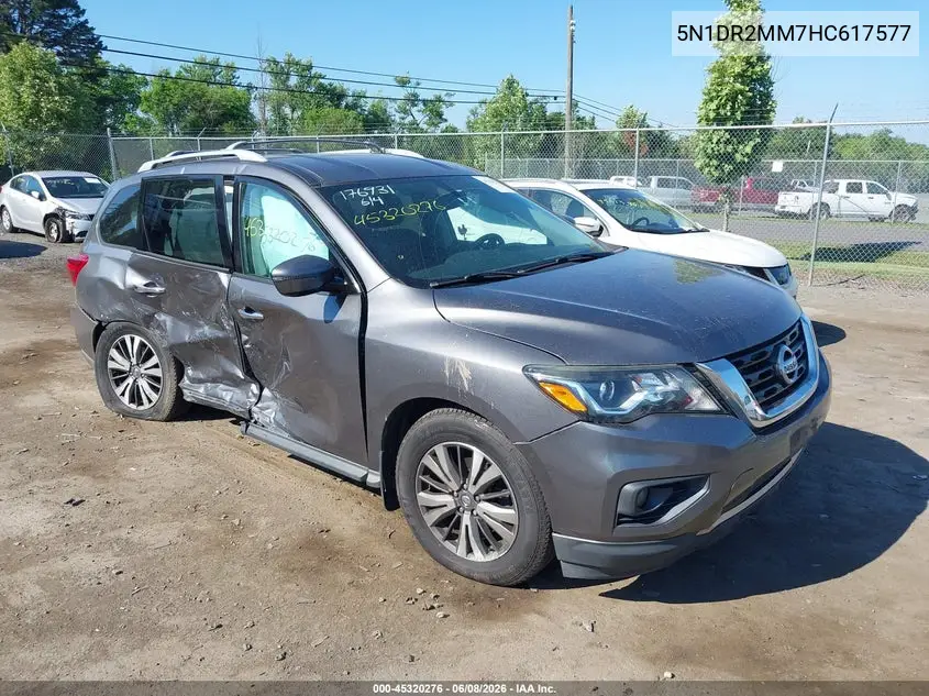 2017 Nissan Pathfinder Platinum/S/Sl/Sv VIN: 5N1DR2MM7HC617577 Lot: 45320276
