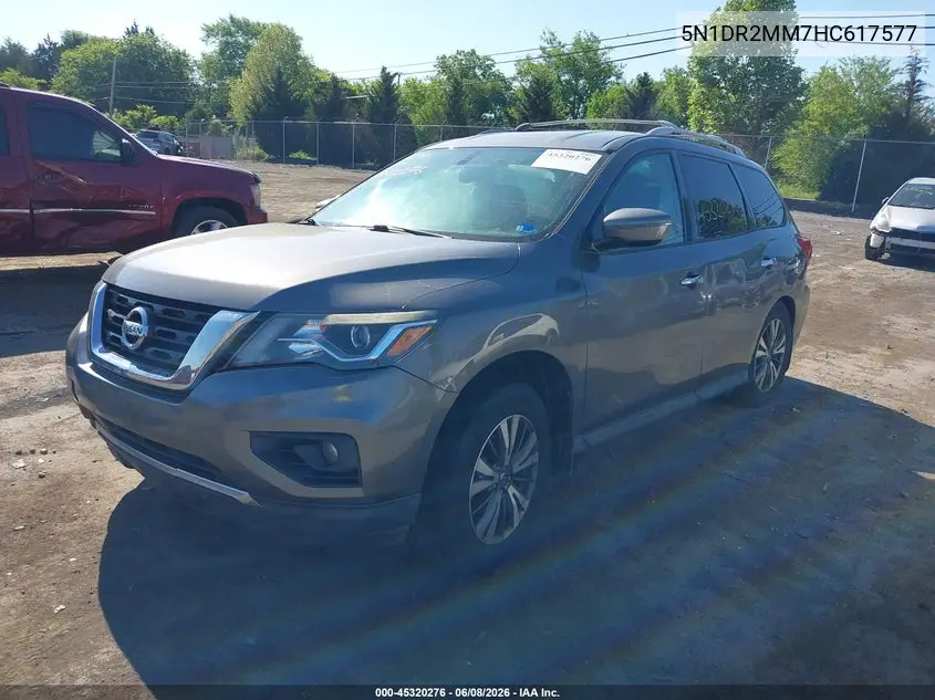 2017 Nissan Pathfinder Platinum/S/Sl/Sv VIN: 5N1DR2MM7HC617577 Lot: 45320276
