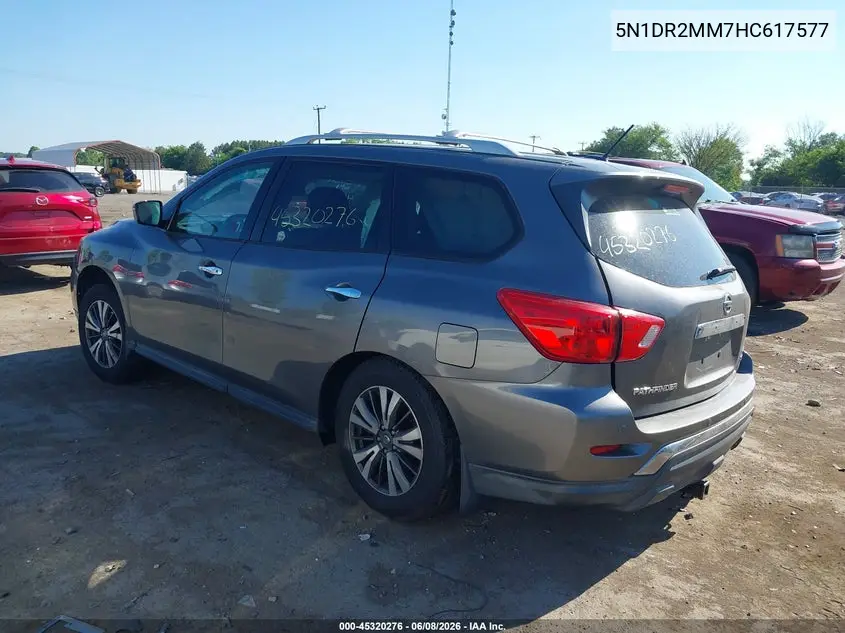 2017 Nissan Pathfinder Platinum/S/Sl/Sv VIN: 5N1DR2MM7HC617577 Lot: 45320276