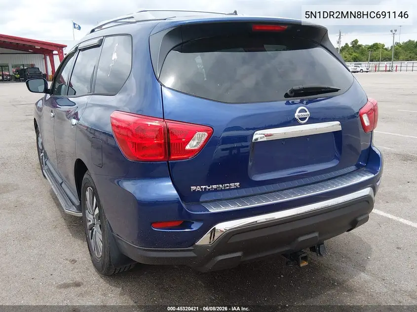 2017 Nissan Pathfinder S VIN: 5N1DR2MN8HC691146 Lot: 45320421