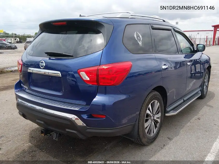 2017 Nissan Pathfinder S VIN: 5N1DR2MN8HC691146 Lot: 45320421
