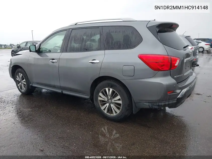 2017 Nissan Pathfinder Sl VIN: 5N1DR2MM1HC914148 Lot: 45321059