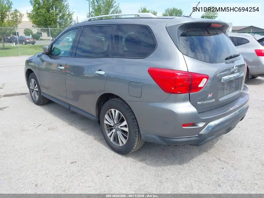 2017 Nissan Pathfinder S VIN: 5N1DR2MM5HC694254 Lot: 45343300