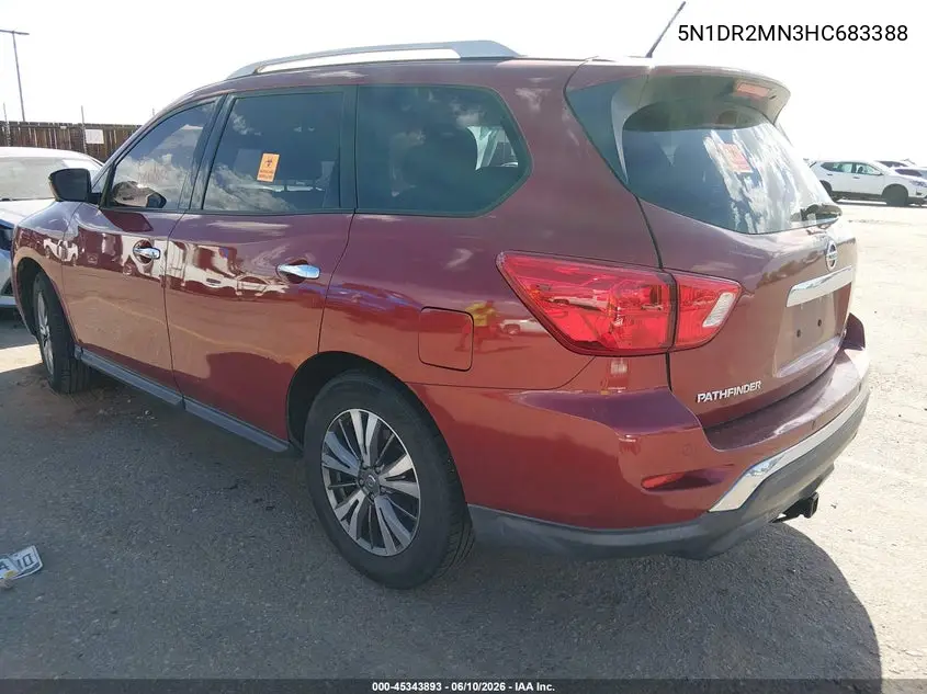 2017 Nissan Pathfinder Platinum/S/Sl/Sv VIN: 5N1DR2MN3HC683388 Lot: 45343893